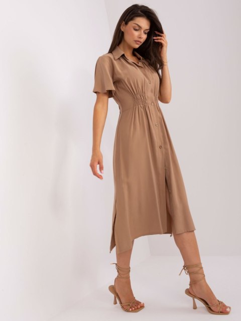 Sukienka CHA-SK-0607.69P ciemny bezowy L/XL
