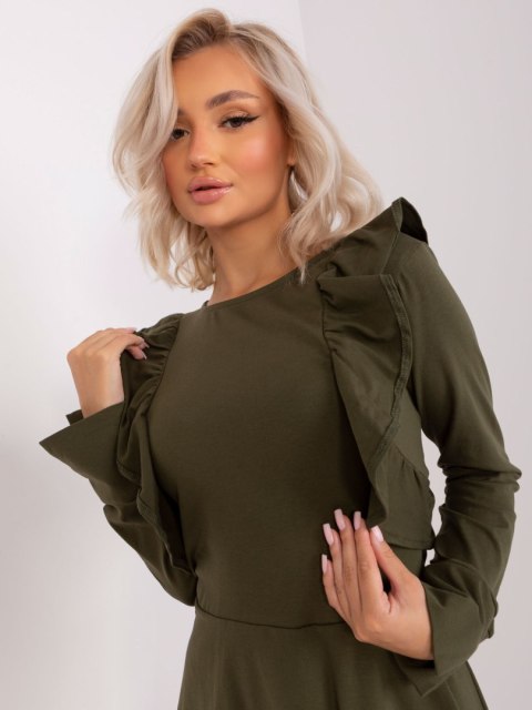 Sukienka EM-SK-HW-20-395.34P khaki L Sukienka EM-SK-HW-20-395.34P khaki L