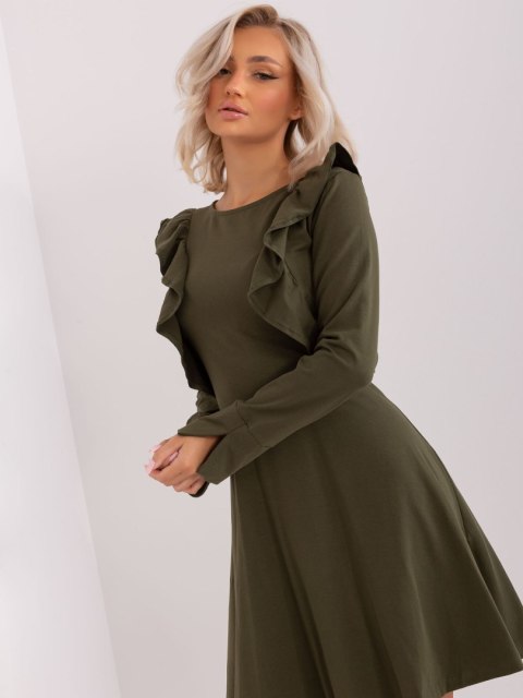 Sukienka EM-SK-HW-20-395.34P khaki L Sukienka EM-SK-HW-20-395.34P khaki L