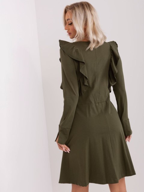 Sukienka EM-SK-HW-20-395.34P khaki L Sukienka EM-SK-HW-20-395.34P khaki L