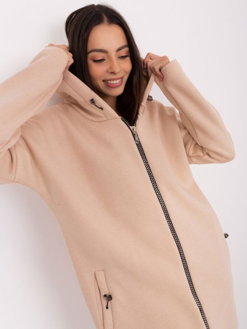 Bluza RV-BL-4858-1.99P jasny beżowy S/M Bluza RV-BL-4858-1.99P jasny beżowy S/M