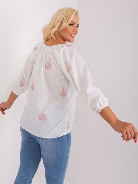 Bluzka LK-BZ-509324-1.81P biało-różowy L/XL Bluzka LK-BZ-509324-1.81P biało-różowy L/XL