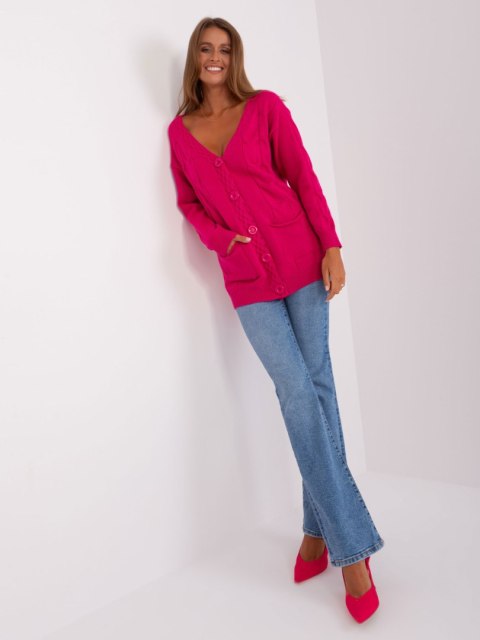 Sweter AT-SW-2241.36P fuksjowy Sweter AT-SW-2241.36P fuksjowy