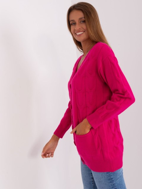 Sweter AT-SW-2241.36P fuksjowy Sweter AT-SW-2241.36P fuksjowy
