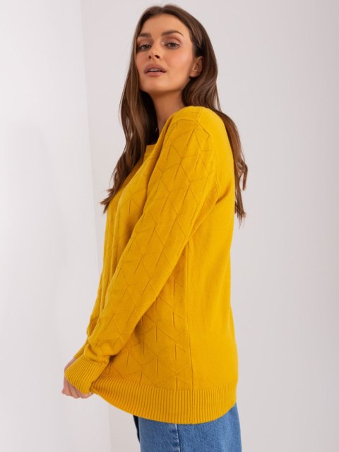Sweter AT-SW-232901.25X ciemny żółty Sweter AT-SW-232901.25X ciemny żółty