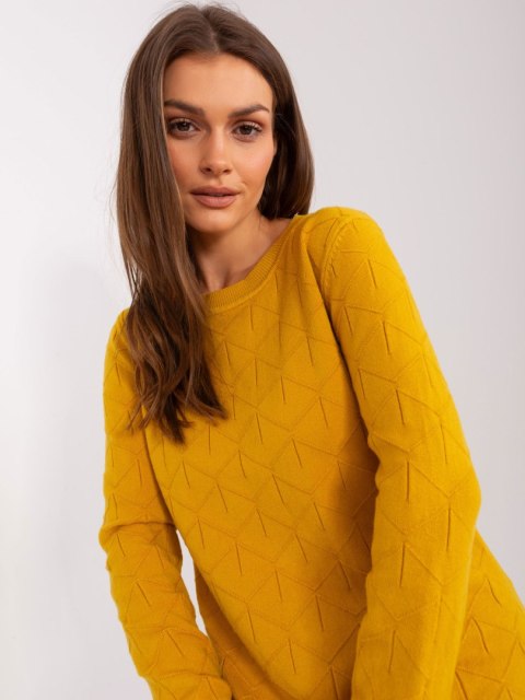 Sweter AT-SW-232901.25X ciemny żółty Sweter AT-SW-232901.25X ciemny żółty