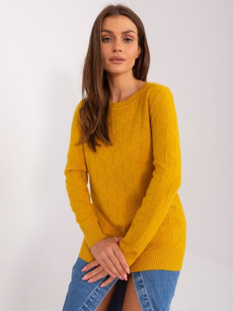 Sweter AT-SW-232901.25X ciemny żółty Sweter AT-SW-232901.25X ciemny żółty
