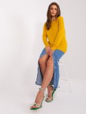 Sweter AT-SW-232901.25X ciemny żółty