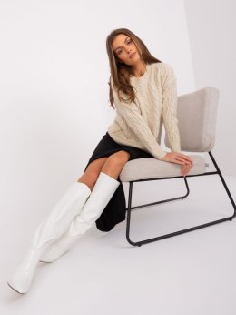 Sweter AT-SW-2335-1.68P beżowy
