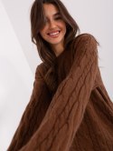 Sweter AT-SW-2335-1.68P brązowy