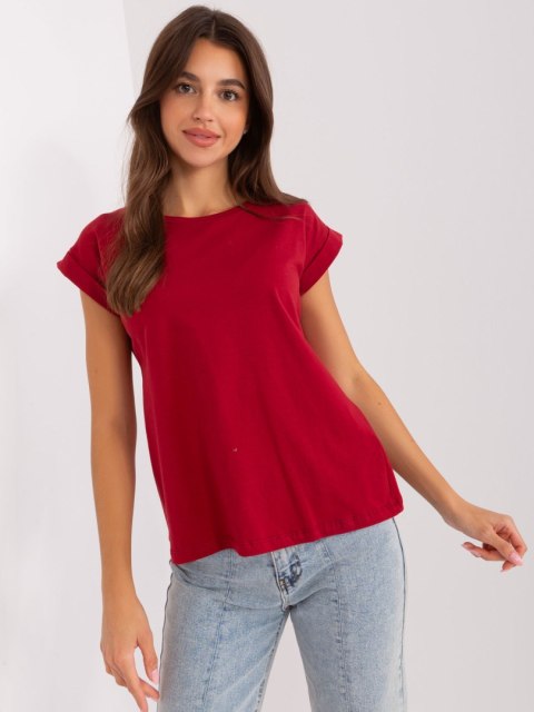 T-shirt RV-TS-4833.00X bordowy L T-shirt RV-TS-4833.00X bordowy L