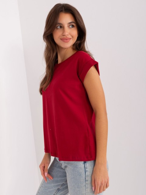 T-shirt RV-TS-4833.00X bordowy M T-shirt RV-TS-4833.00X bordowy M