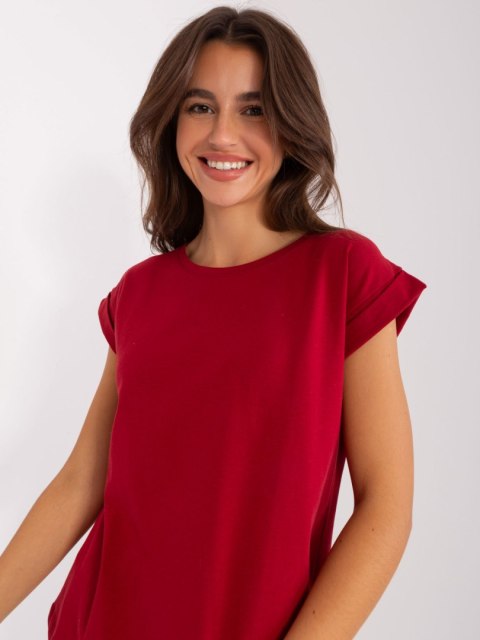 T-shirt RV-TS-4833.00X bordowy M T-shirt RV-TS-4833.00X bordowy M