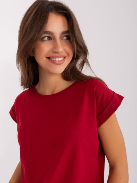 T-shirt RV-TS-4833.00X bordowy M T-shirt RV-TS-4833.00X bordowy M