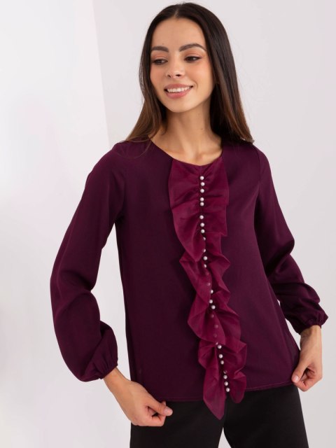 Bluzka LK-BZ-506673.36 ciemny fioletowy 40