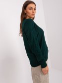 Sweter AT-SW-2231.99P ciemny zielony