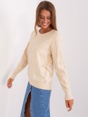 Sweter AT-SW-2231.99P jasny beżowy