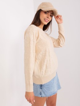 Sweter AT-SW-2231A.00P jasny beżowy