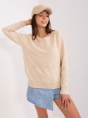 Sweter AT-SW-2231A.00P jasny beżowy