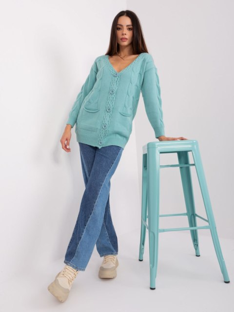 Sweter AT-SW-2241.36P mietowy Sweter AT-SW-2241.36P mietowy