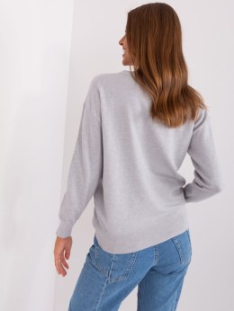 Sweter AT-SW-2325.95P jasny szary