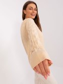 Sweter AT-SW-2326.37X beżowy
