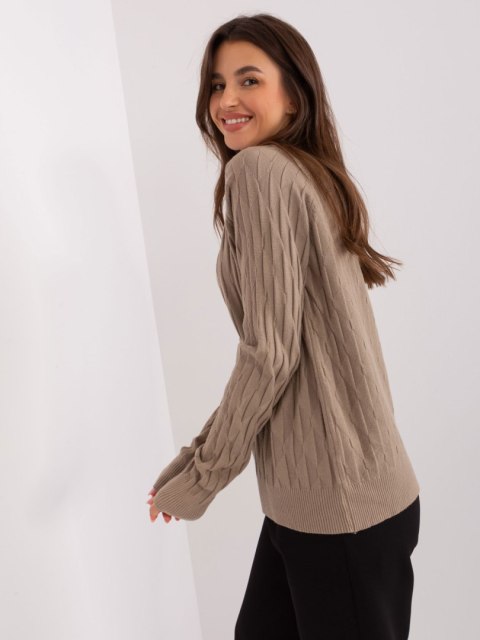 Sweter AT-SW-2326.37X ciemny bezowy Sweter AT-SW-2326.37X ciemny bezowy