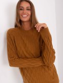 Sweter AT-SW-2326.37X jasny brązowy