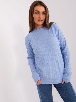Sweter AT-SW-2326.37X jasny niebieski