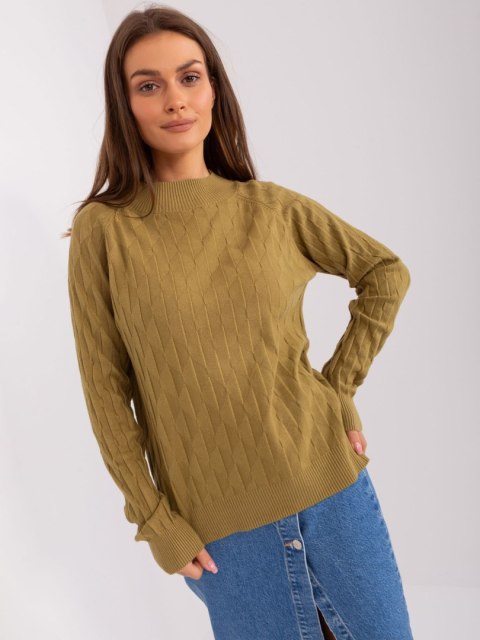 Sweter AT-SW-2326.37X oliwkowy Sweter AT-SW-2326.37X oliwkowy
