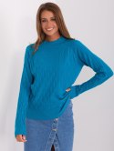 Sweter AT-SW-2326.37X turkusowy