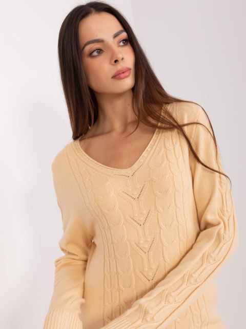 Sweter AT-SW-2329.98P beżowy Sweter AT-SW-2329.98P beżowy