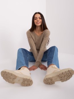 Sweter AT-SW-2329.98P ciemny bezowy