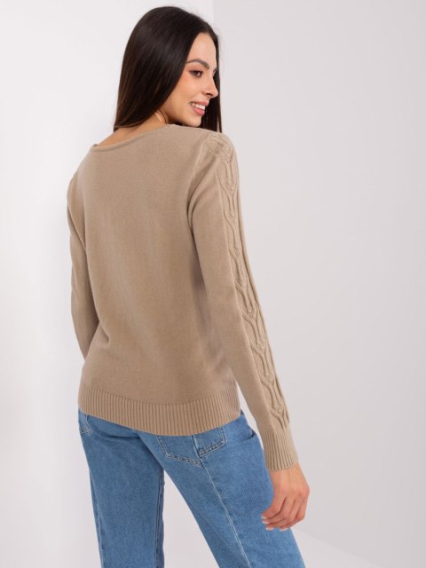 Sweter AT-SW-2329.98P ciemny bezowy Sweter AT-SW-2329.98P ciemny bezowy