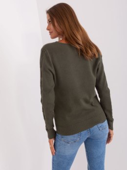 Sweter AT-SW-2329.98P ciemny khaki