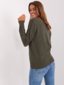 Sweter AT-SW-2329.98P ciemny khaki