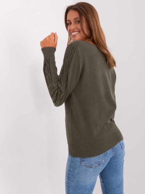 Sweter AT-SW-2329.98P ciemny khaki Sweter AT-SW-2329.98P ciemny khaki