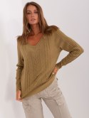 Sweter AT-SW-2329.98P oliwkowy