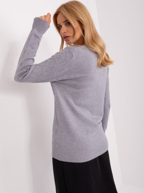 Sweter AT-SW-232901.25X szary Sweter AT-SW-232901.25X szary