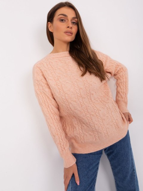 Sweter AT-SW-2335-1.68P brzoskwiniowy Sweter AT-SW-2335-1.68P brzoskwiniowy