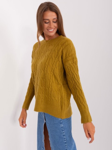 Sweter AT-SW-2335-1.68P oliwkowy Sweter AT-SW-2335-1.68P oliwkowy