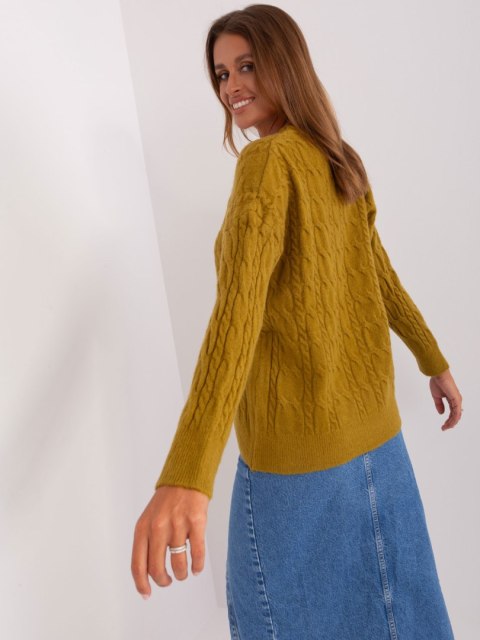 Sweter AT-SW-2335-1.68P oliwkowy Sweter AT-SW-2335-1.68P oliwkowy