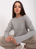 Sweter AT-SW-2335-1.68P szary