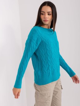 Sweter AT-SW-2335-1.68P turkusowy