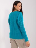 Sweter AT-SW-2335-1.68P turkusowy