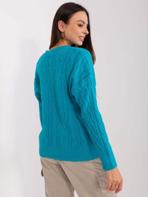 Sweter AT-SW-2335-1.68P turkusowy Sweter AT-SW-2335-1.68P turkusowy