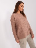 Sweter AT-SW-2335.27 ciemny bezowy