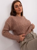 Sweter AT-SW-2335.27 ciemny bezowy