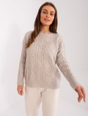 Sweter AT-SW-2335.27 jasny beżowy