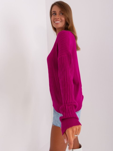 Sweter AT-SW-2338.14P fioletowy Sweter AT-SW-2338.14P fioletowy